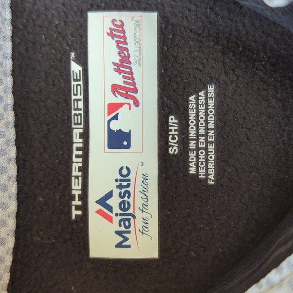 Majestic Thermabase Fleece Quarter Zip Sweatshirt S Black Gray - Picture 2 of 16